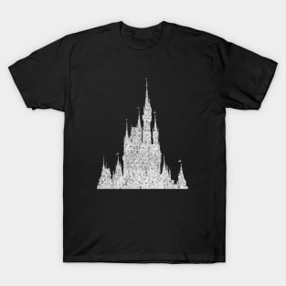 Distressed Magic Castle Silhouette T-Shirt